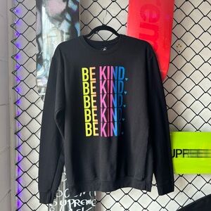 Be Kind Neon Print Crewneck